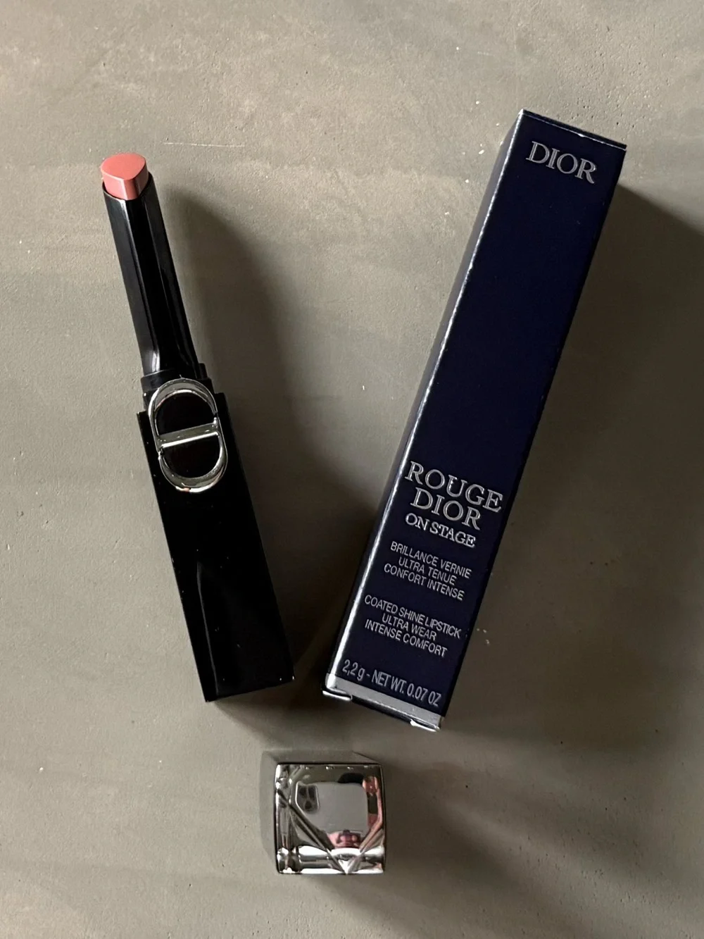 Dior Rouge Dior On Stage Coated Shine Lipstick — 222 Confident Nude SHINE